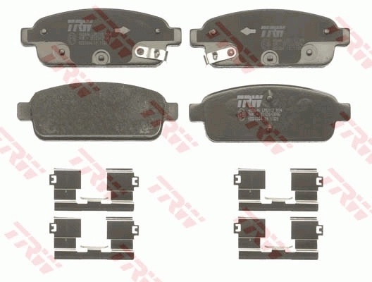 TRW fékbetétkészlet, tárcsafék - GDB1844AT - TothCarparts