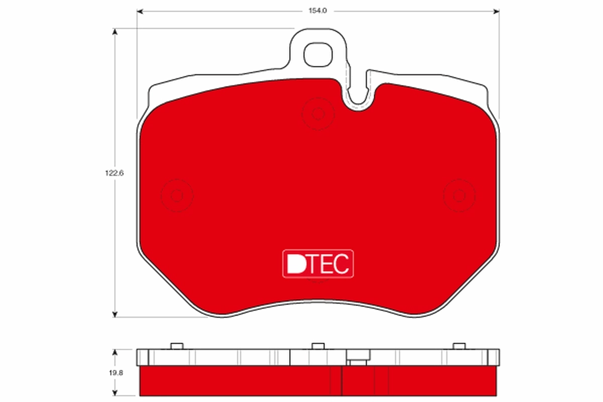 TRW fékbetétkészlet, tárcsafék - GDB1848DTE - TothCarparts