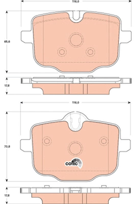 TRW fékbetétkészlet, tárcsafék - GDB1869 - TothCarparts