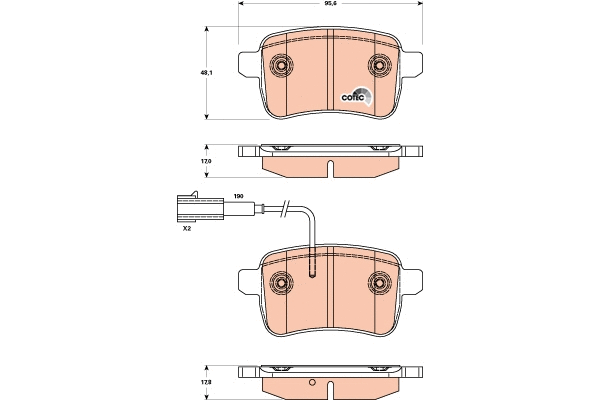 TRW fékbetétkészlet, tárcsafék - GDB1905 - TothCarparts