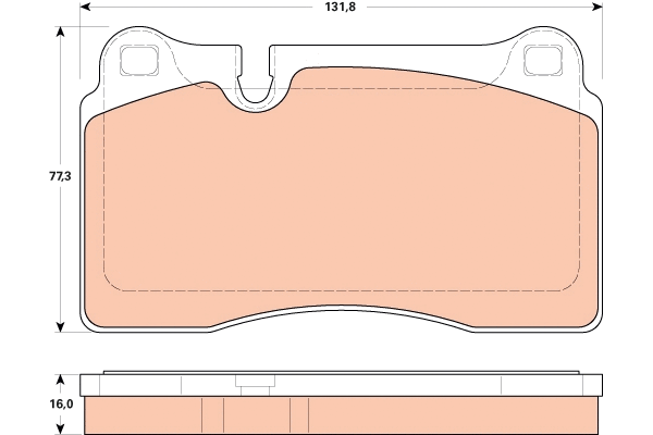 TRW fékbetétkészlet, tárcsafék - GDB1912 - TothCarparts