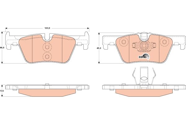 TRW fékbetétkészlet, tárcsafék - GDB1919 - TothCarparts