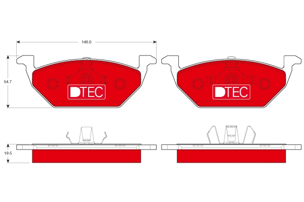 TRW fékbetétkészlet, tárcsafék - GDB1984DTE - TothCarparts
