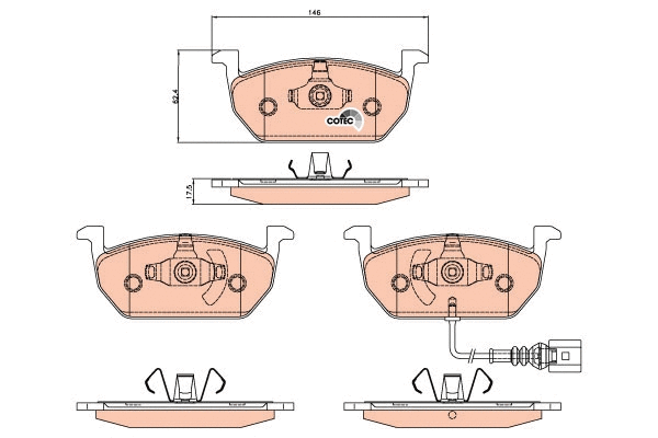 TRW fékbetétkészlet, tárcsafék - GDB2080 - TothCarparts