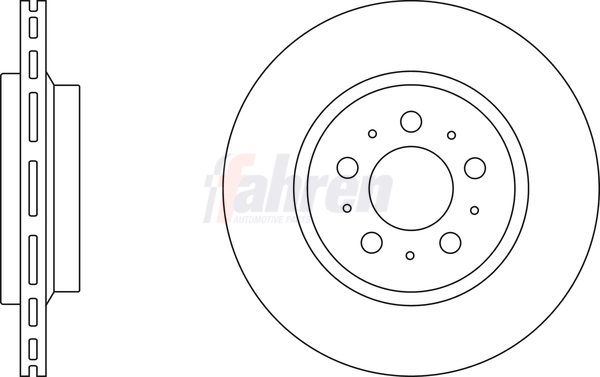 Fahren féktárcsa - FBD6131 - TothCarparts