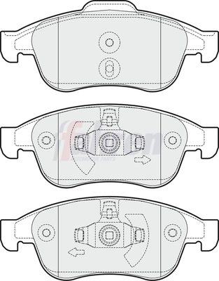 Fahren fékbetétkészlet, tárcsafék - FBP3250 - TothCarparts