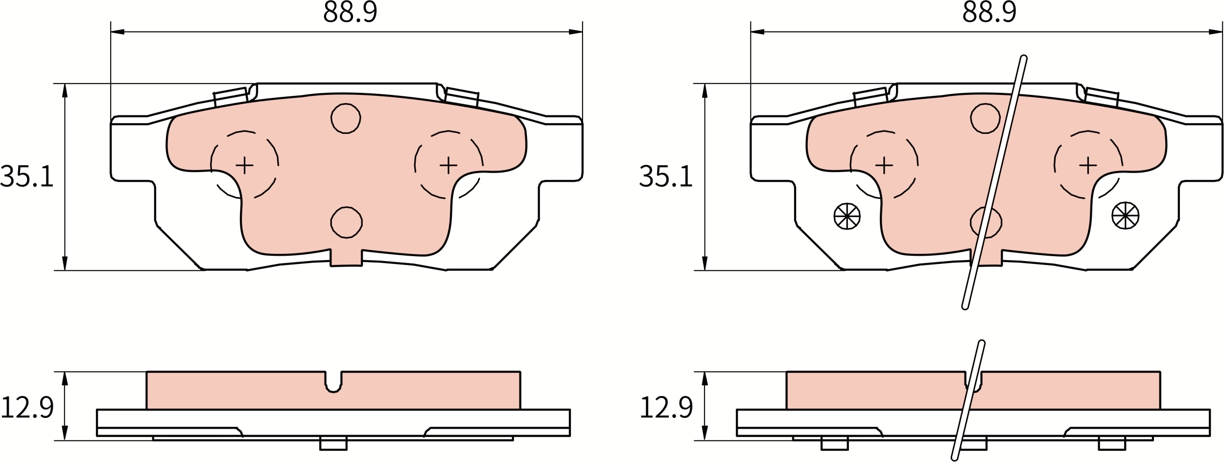 TRW fékbetétkészlet, tárcsafék - GDB3085AT - TothCarparts