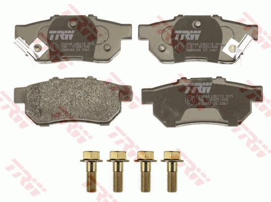 TRW fékbetétkészlet, tárcsafék - GDB3160DT - TothCarparts