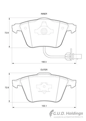 Safeline fékbetétkészlet, tárcsafék - D3808 - TothCarparts