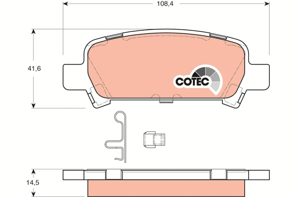 TRW fékbetétkészlet, tárcsafék - GDB3223 - TothCarparts