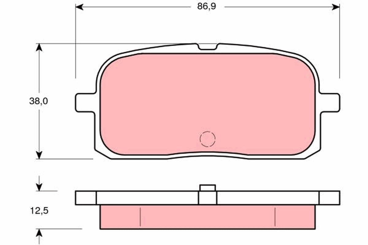 TRW fékbetétkészlet, tárcsafék - GDB3225 - TothCarparts