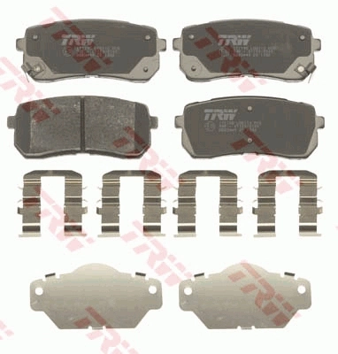 TRW fékbetétkészlet, tárcsafék - GDB3449AT - TothCarparts