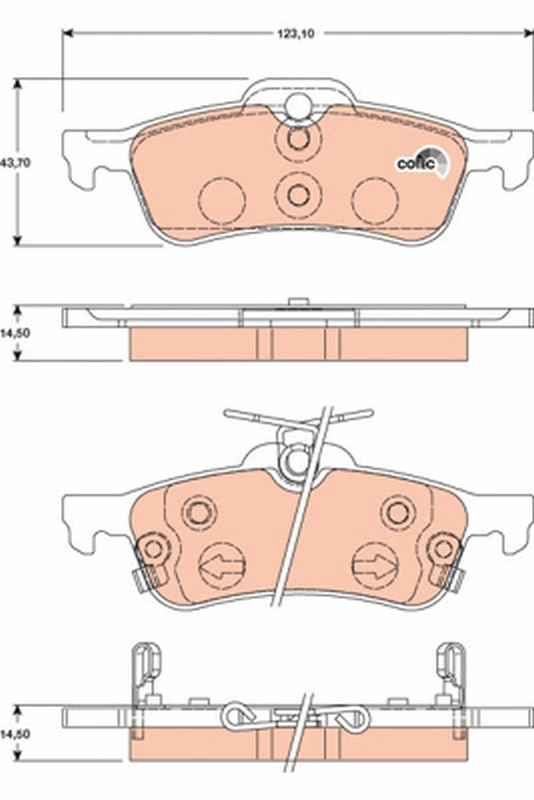 TRW fékbetétkészlet, tárcsafék - GDB3458 - TothCarparts