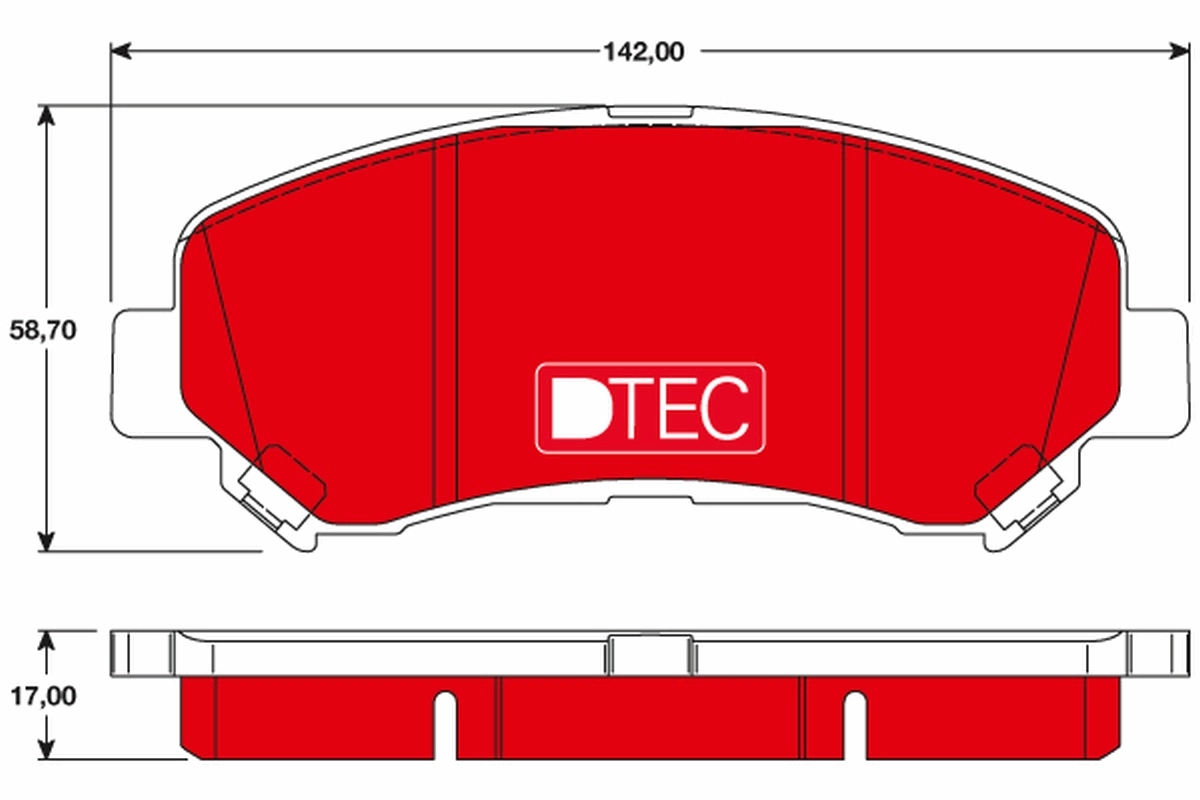 TRW fékbetétkészlet, tárcsafék - GDB3467DTE - TothCarparts