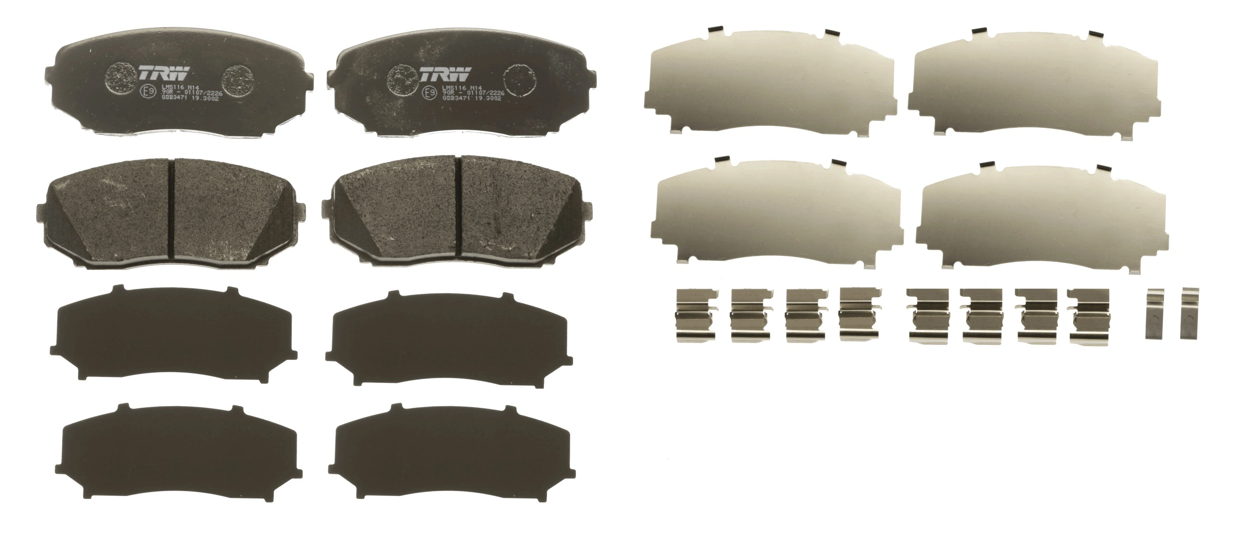TRW fékbetétkészlet, tárcsafék - GDB3471 - TothCarparts