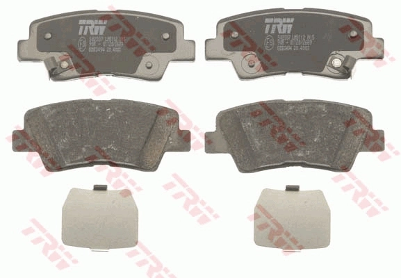 TRW fékbetétkészlet, tárcsafék - GDB3494DT - TothCarparts