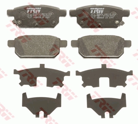 TRW fékbetétkészlet, tárcsafék - GDB3529AT - TothCarparts