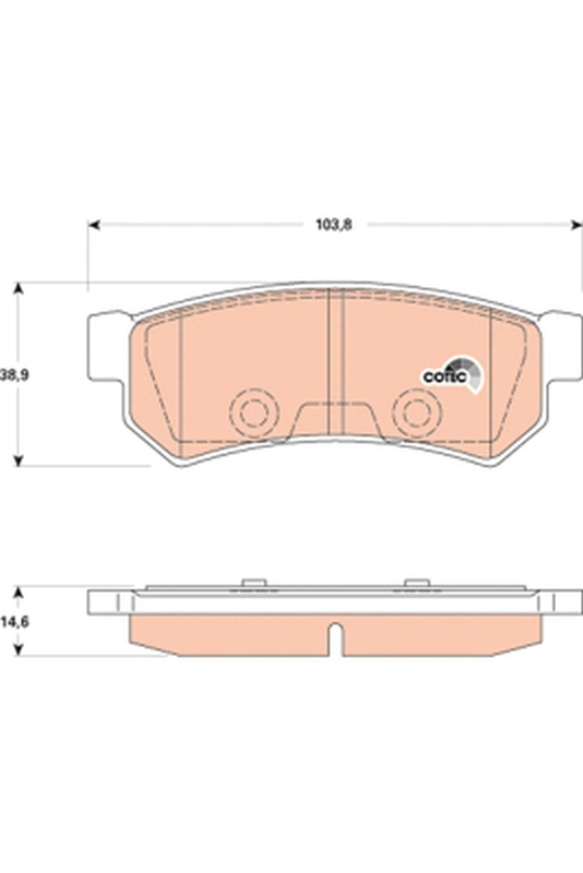 TRW fékbetétkészlet, tárcsafék - GDB4178 - TothCarparts
