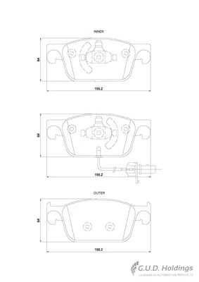 Safeline fékbetétkészlet, tárcsafék - D4261 - TothCarparts