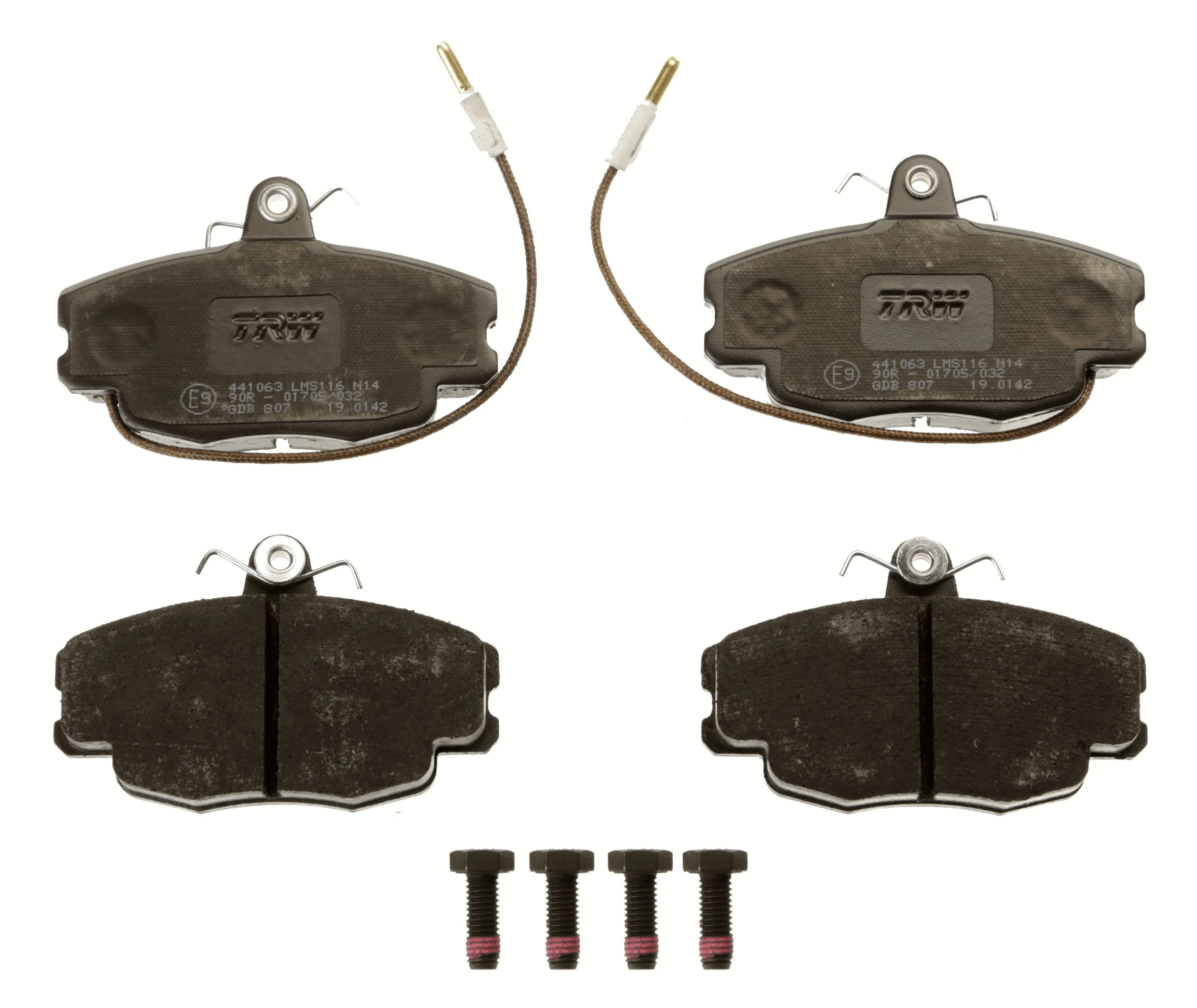 TRW fékbetétkészlet, tárcsafék - GDB807 - TothCarparts