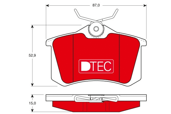 TRW fékbetétkészlet, tárcsafék - GDB823DTE - TothCarparts