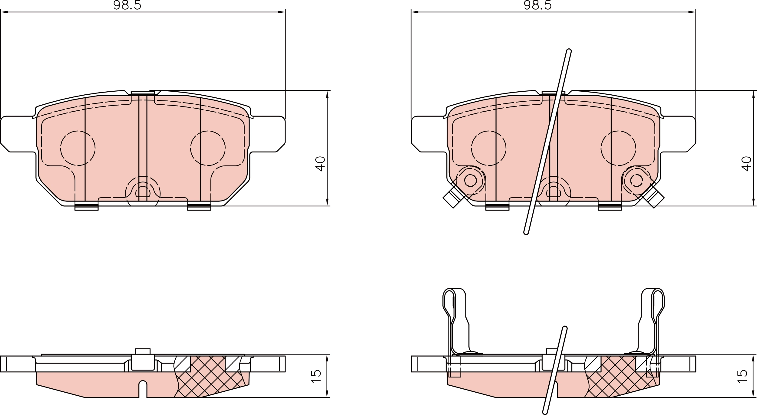 TRW fékbetétkészlet, tárcsafék - GDB8962AT - TothCarparts