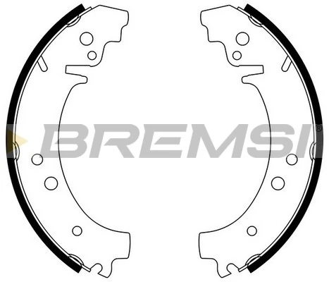 BREMSI fékpofakészlet - GF0160 - TothCarparts