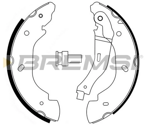 BREMSI fékpofakészlet - GF0240 - TothCarparts