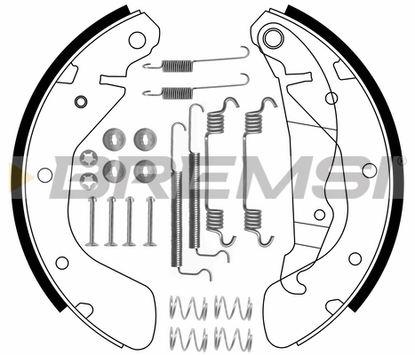 BREMSI fékpofakészlet - GF0353-1 - TothCarparts