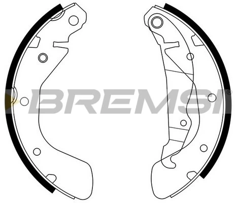 BREMSI fékpofakészlet - GF0354 - TothCarparts