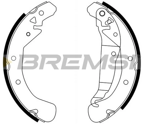 BREMSI fékpofakészlet - GF0358 - TothCarparts
