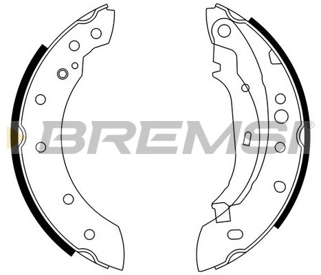 BREMSI fékpofakészlet - GF0391 - TothCarparts