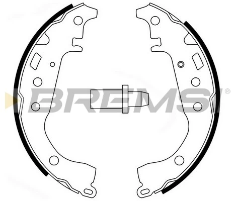 BREMSI fékpofakészlet - GF0951 - TothCarparts