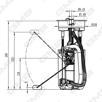 GMB üzemanyag-ellátó egység - GFPS-021A - TothCarparts