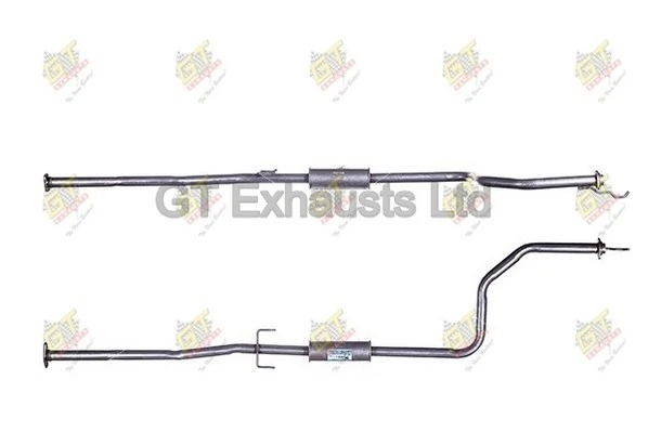 GT Exhausts középső hangtompító - GHA240 - TothCarparts