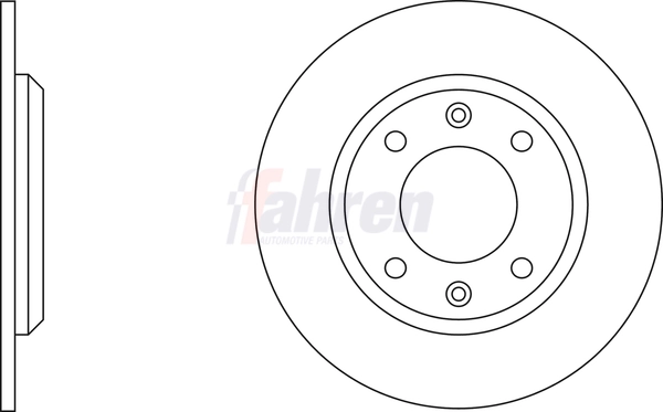 Fahren féktárcsa - FBD6003 - TothCarparts