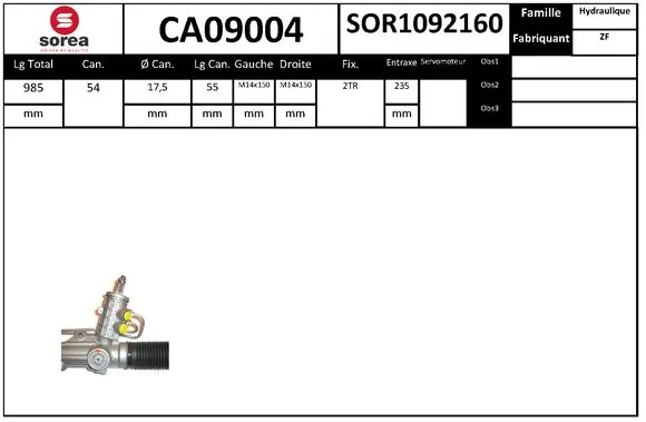 SERA kormánygép - CA09004 - TothCarparts