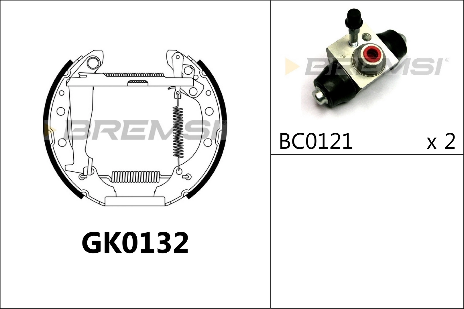 BREMSI fékpofakészlet - GK0132 - TothCarparts