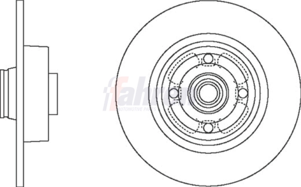 Fahren féktárcsa - FBD6470 - TothCarparts