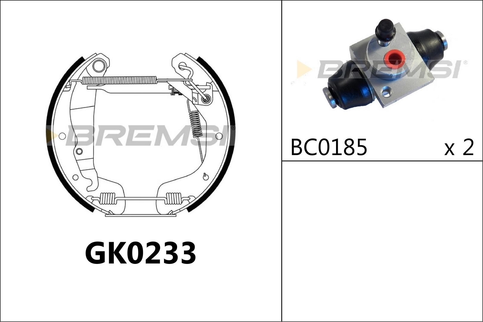 BREMSI fékpofakészlet - GK0233 - TothCarparts