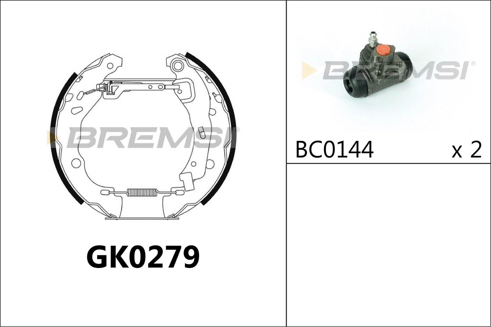 BREMSI fékpofakészlet - GK0279 - TothCarparts