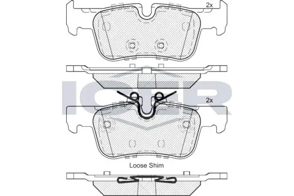 ANDEL fékbetétkészlet, tárcsafék - 182193 - TothCarparts