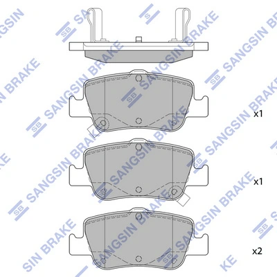 Hi-Q fékbetétkészlet, tárcsafék - SP1501(SD) - TothCarparts
