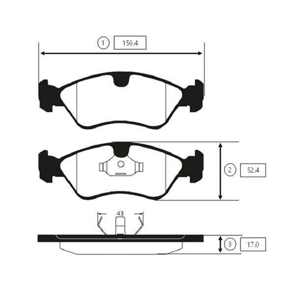CTR fékbetétkészlet, tárcsafék - GK0432 - TothCarparts