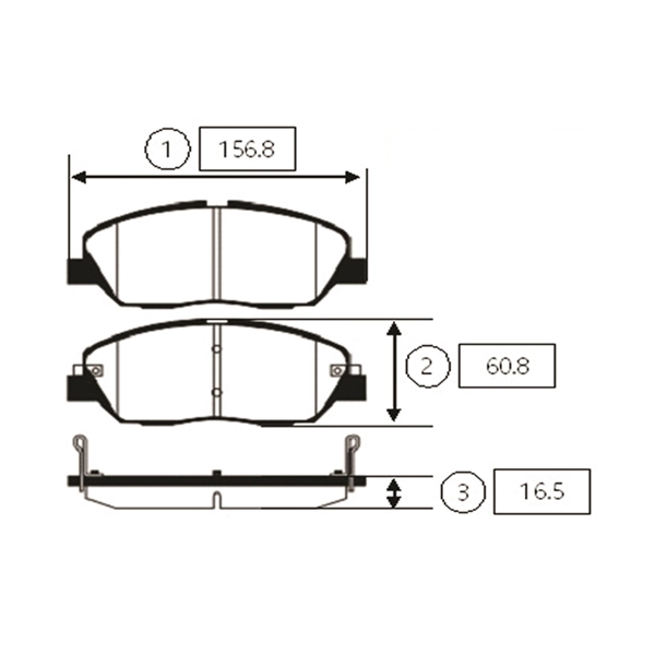 CTR fékbetétkészlet, tárcsafék - GK0487 - TothCarparts