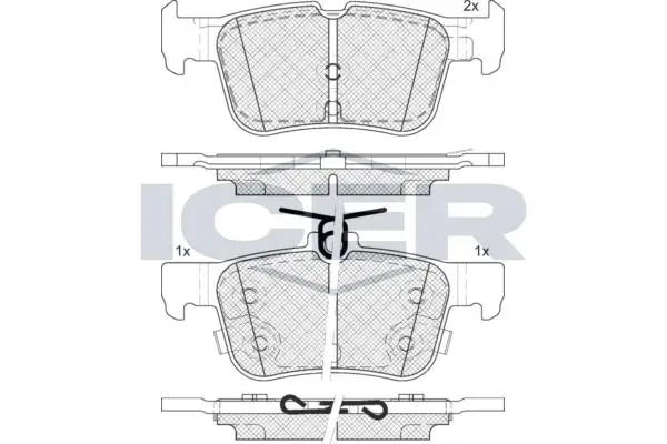 ANDEL fékbetétkészlet, tárcsafék - 182198-208 - TothCarparts