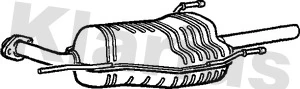 KLARIUS hátsó hangtompító - GM322D - TothCarparts