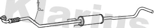 KLARIUS középső hangtompító - GM434M - TothCarparts