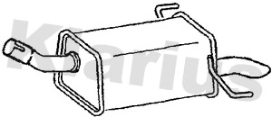 KLARIUS hátsó hangtompító - GM515V - TothCarparts