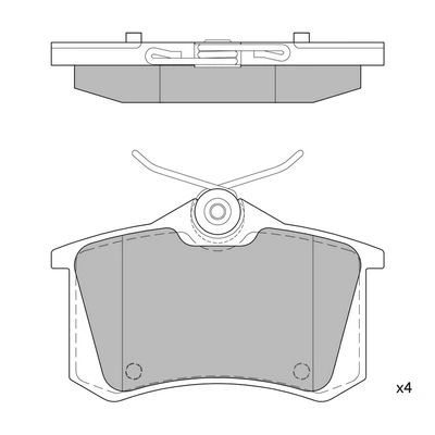 HAGEN fékbetétkészlet, tárcsafék - GP1391 - TothCarparts